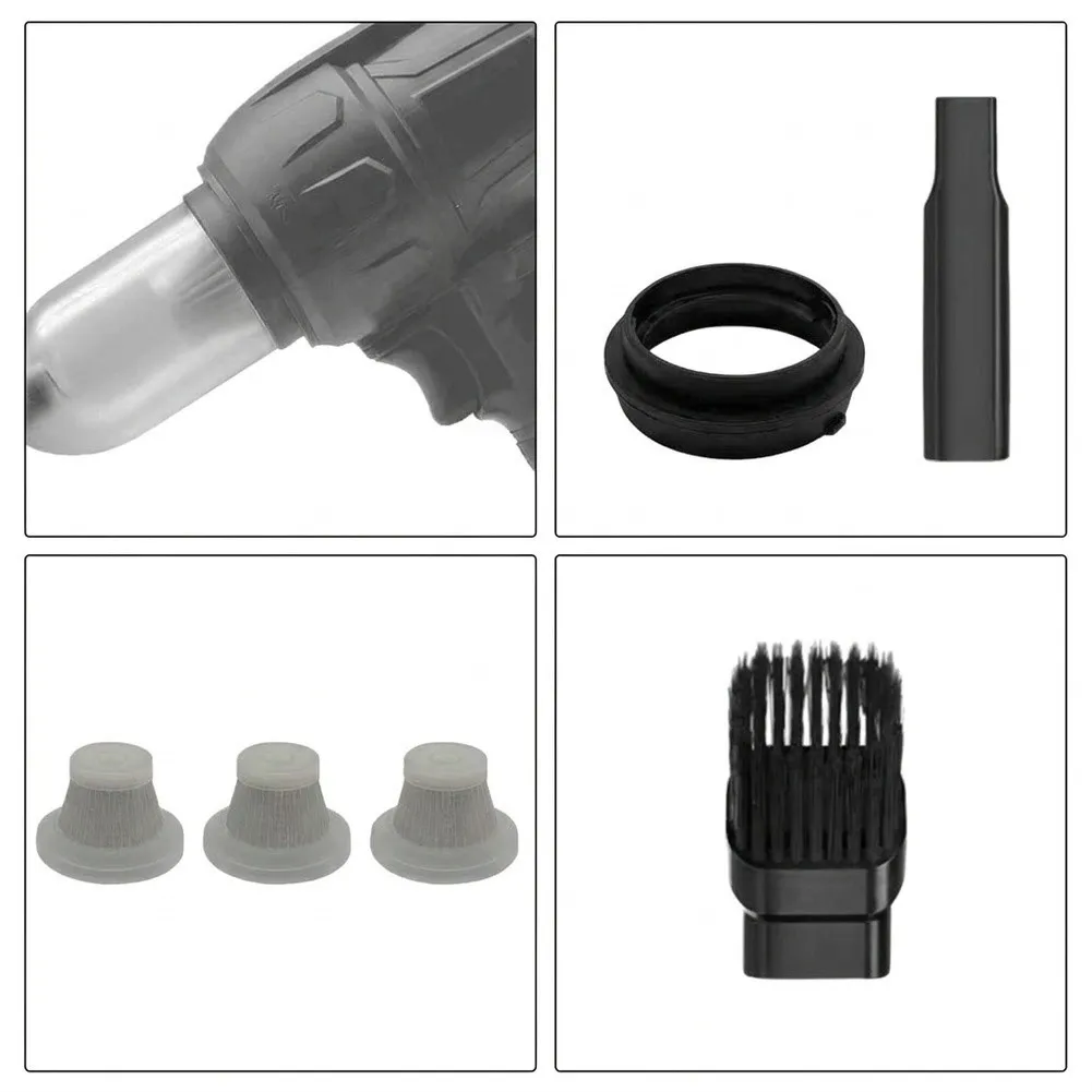 7-Piece Blower Vacuum Cleaner Accessory Kit With Dust Collector Cup, Brush And 3 Filters For WU094