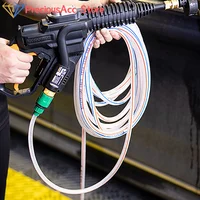 Hidrolavadora Portátil de Alta Presión de 5M, Funciona con Batería, Máquina para Limpiar Autos con Manguera de Entrada de Agua y Kit de Filtro