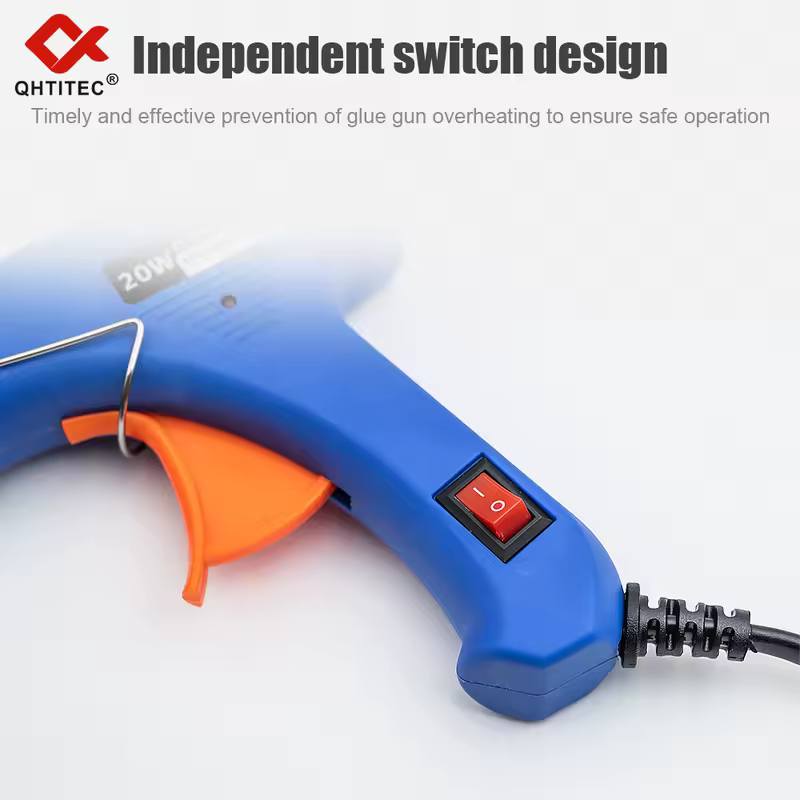 JCD 20W Hot Melt Glue Gun DIY Mini Household Industrial Guns Heat Temperature Electric Repair Tool with 20Pcs 7mm Glue Sticks - Image 4