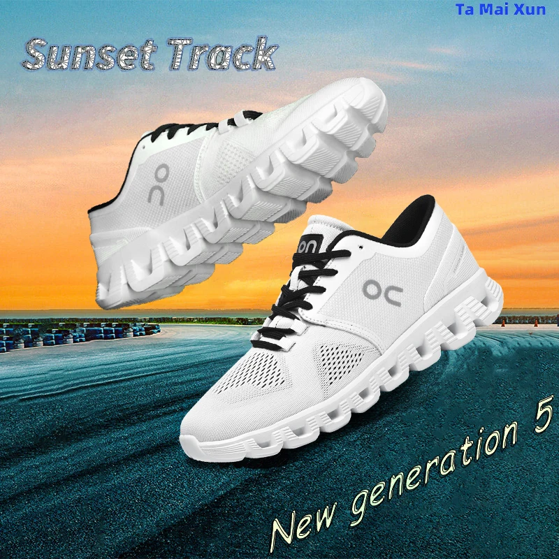 All seasons Running Shoes Calzado on Cloud 5 6 Men Outdoor Marathon Light Cushioning Mens/Women Casual Jogging Cloud X1 sneakers