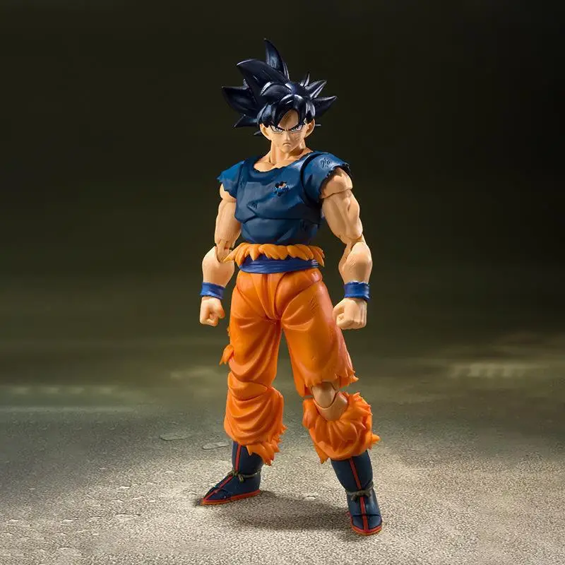 

Dragon Ball Shf Anime Son Goku Mo Qi Free Extreme Intent Blue Fight Vest Built in Iron Wire Joint Movable Collection Doll Gift