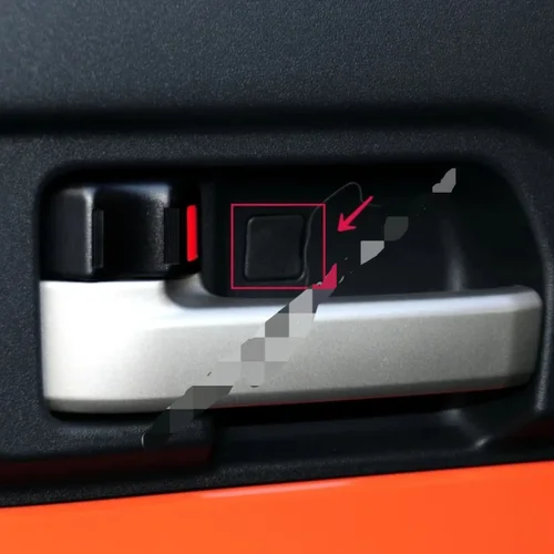 Imagen 2 del producto Para Toyota FJ Cruiser manija de puerta delantera de coche cubierta decorativa pequeña
