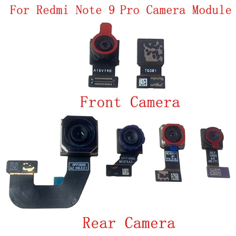 

Rear Back Front Camera Flex Cable For Xiaomi Redmi Note 9 Pro 9S Main Big Small Camera Module Repair Parts