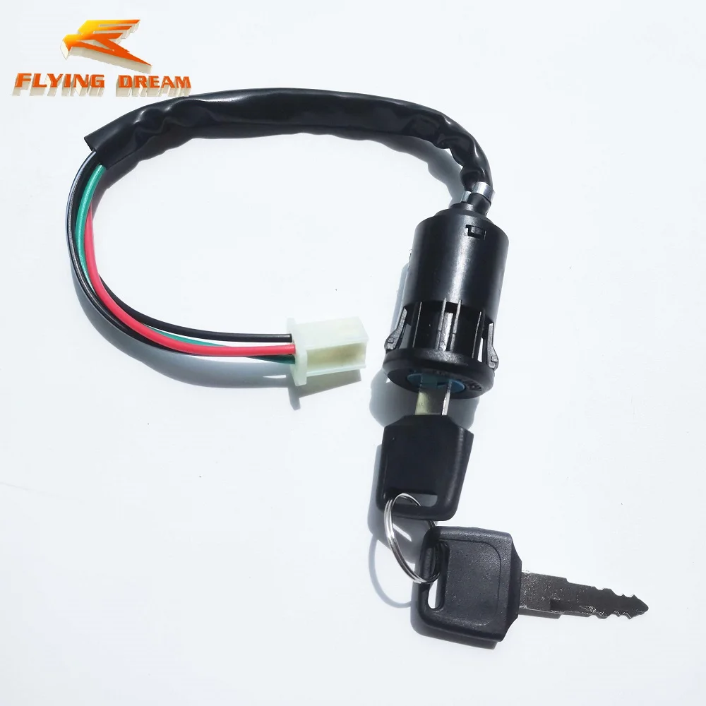 Ignition Switch With Key & Lock for Most Quad Dirt Bikes 50cc/70cc/110cc/125cc/150cc/250cc Motorbike ATV Quad Dirt Bike