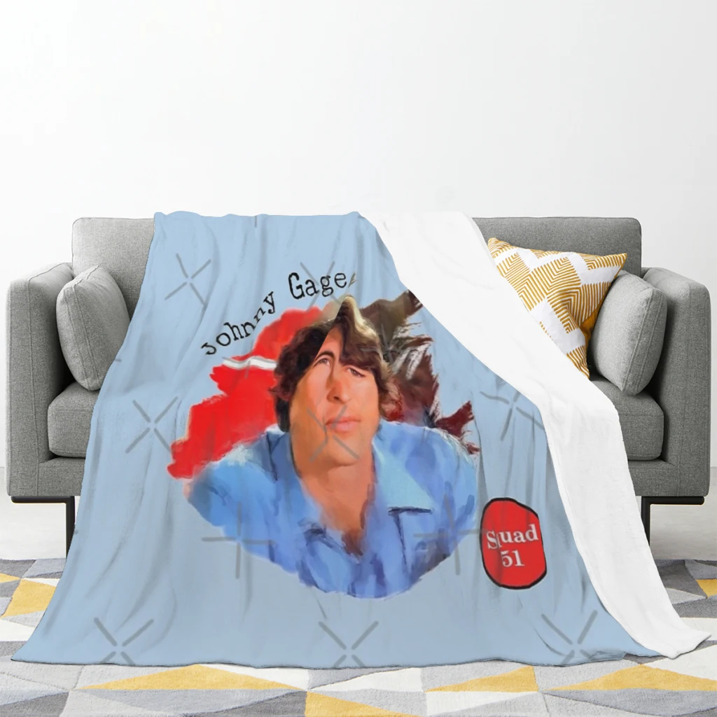 Johnny Gage TV Show Emergency! Summer Blanket Thin Blanket for Couch Sofa Warmth Bed Artificial Flannel Blankets Comfortable