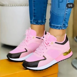 Scarpe da ginnastica da donna autunno inverno Mesh stringate scarpe vulcanizzate casual appartamenti da donna scarpe da corsa sportive all'aria aperta scarpe con plateau