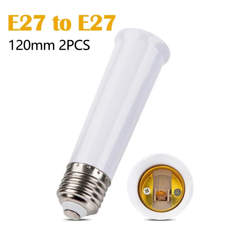 2 pz 120mm E27 filettatura estesa tappo della lampada E27 a E27 portalampada esteso portalampada convertitore a vite grande