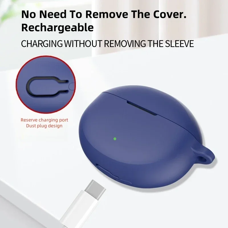 สําหรับ OPPO Enco Air4 Pro หูฟังบลูทูธกรณี Protector ซิลิโคนป้องกันฝุ่นป้องกัน Protector ล้างทําความสะอาดได้ป้องกันลายนิ้วมือ