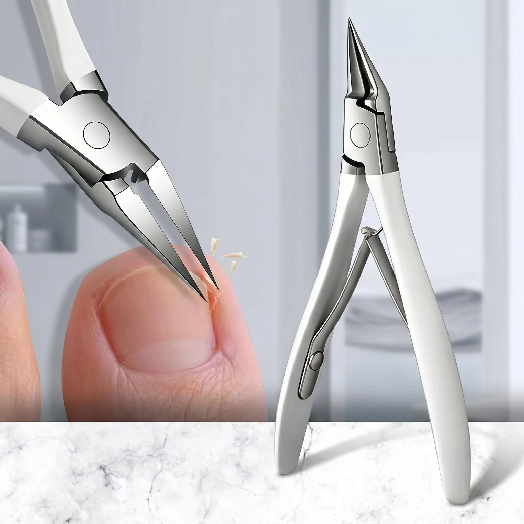 Professional German Eagle Beak Nail Clippers - Precision Cutters for Thick Nails, Ideal for Manicure