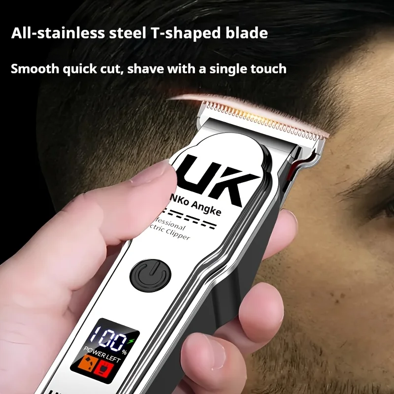 

Машинка для стрижки волос Anke, электрическая машинка для стрижки волос, универсальная бритва, полностью автоматическая перезаряжаемая машинка для стрижки волос для взрослых