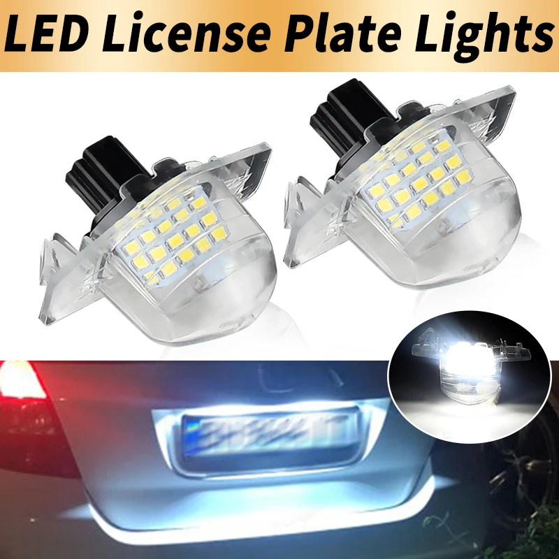 

2 шт. светодиодных фонарей для подсветки номерного знака Canbus для Honda Fit 07-20, CRV CR-V 2007-2015, Insight 10-15, HR-V HRV 99-16, автомобильные аксессуары