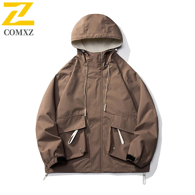 

2025 Windproof Waterproof Jacket Men Women Outdoor Sport Coat Spring Autumn Skiing Hiking Windbreaker Couple Trendy Unisex Parka