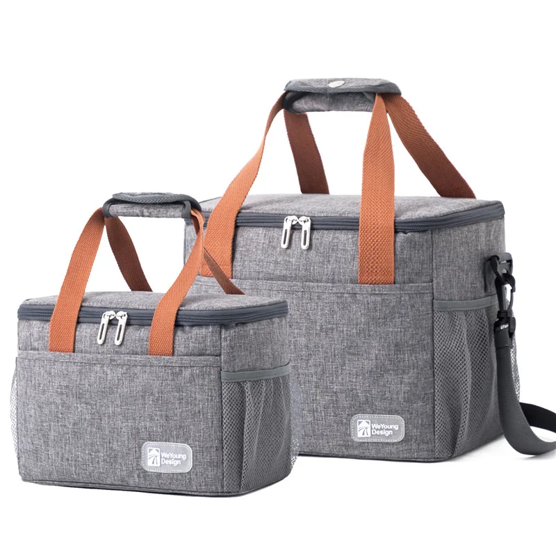 Large Capacity Thermal Insulation Lunch Bag Oxford Cloth Food Storage Picnic Bags Tote Portable Cooler Box Bags