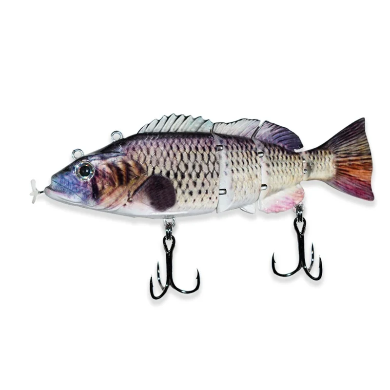 Electric Bait Swimming Robotic Segment Fishing Lure USB Charging Swim Bait