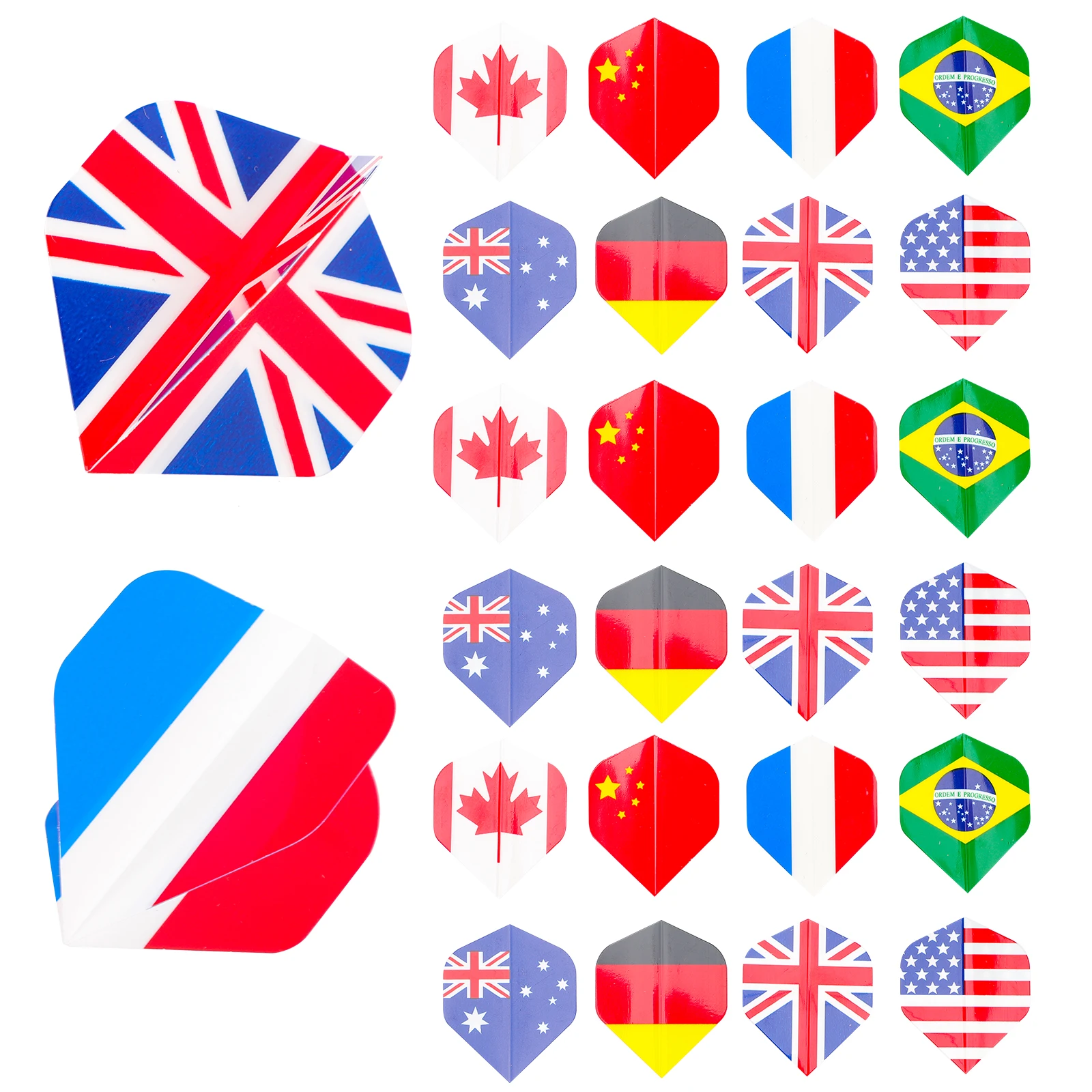 27 Pcs Dart Wings Flight Accessory Tails for Smooth Flying Flag Flights Lightweight Replaceable