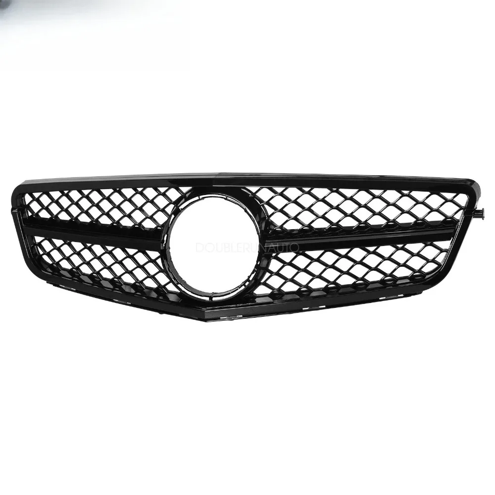 Gloss Black Front Grille For 2008-2014 Mercedes Benz C Class W204 C250 C300 C350