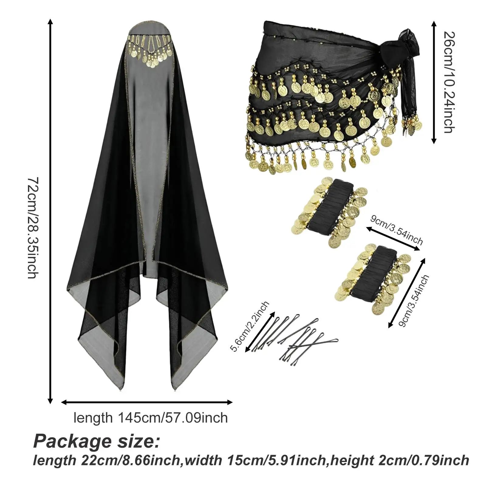 Vestito di danza del ventre Vestito di carnevale Costume di danza indiana orientale