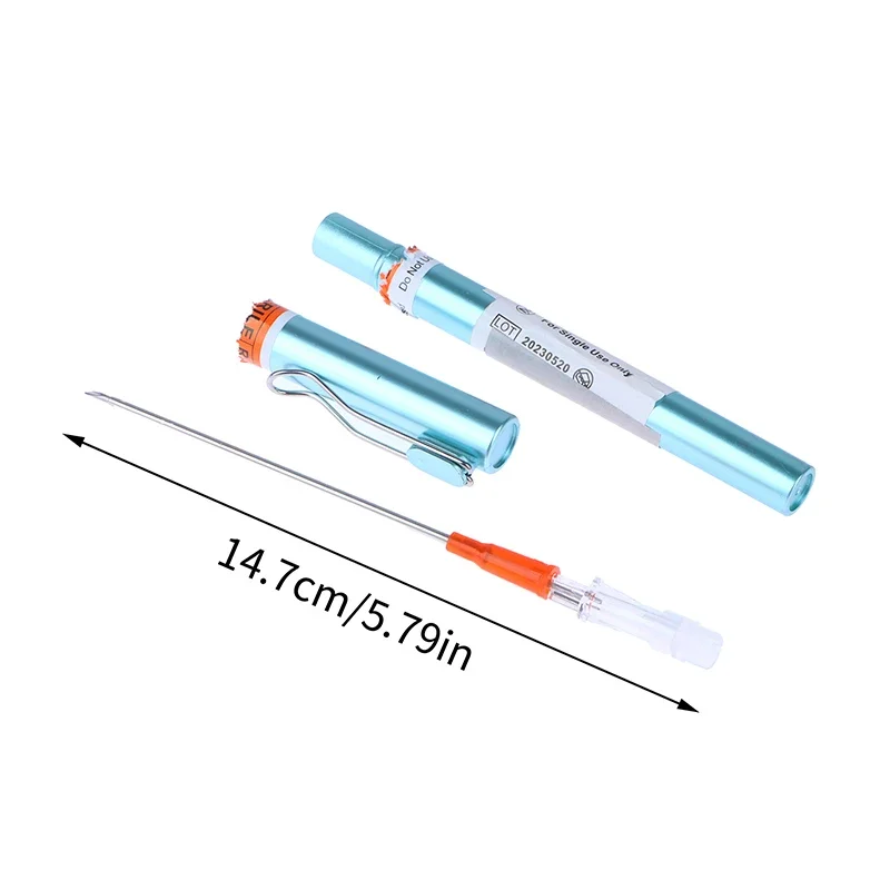 Rescue Pneumothorax Needle Trauma Medical Ifak Chest Cathether Needlecatheter 14GX82MM Needle Decompression Edc First Aid Kit