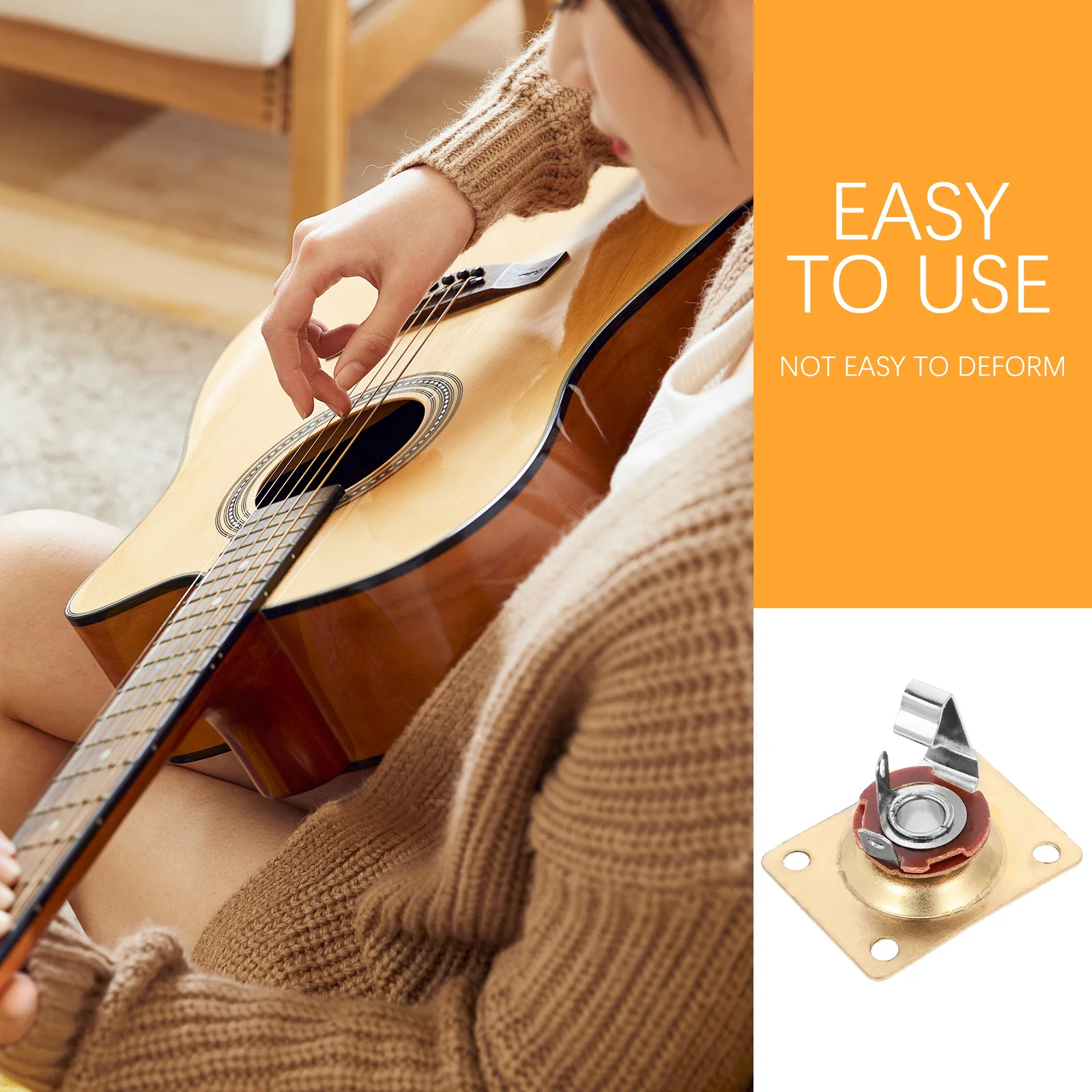 

Guitar Jack Electric Plate Socket Bass Hardware Output Metal Accessories Accessory
