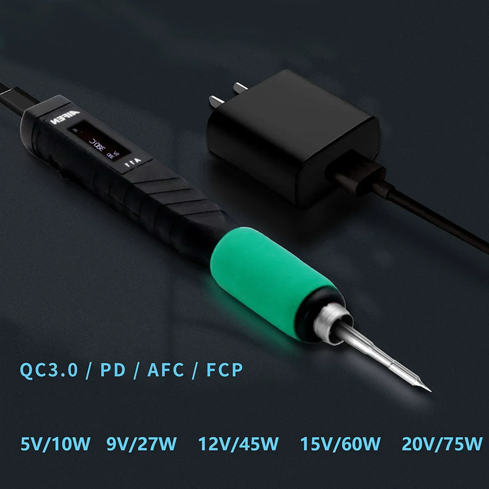 A11 USB Soldering Station Compatible Original Soldering Iron Tip 210 Handle Control Temperature Welding Rework Station