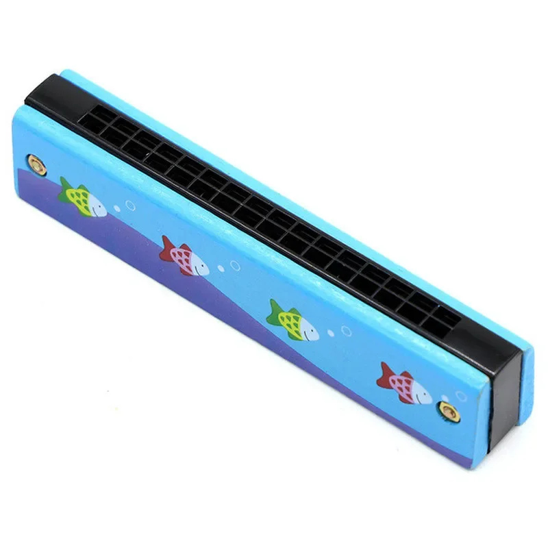 16 Holes Cute Harmonica Musical instrument Montessori Educational Toys Cartoon Pattern Kids Wind Instrument Children Gift Kids