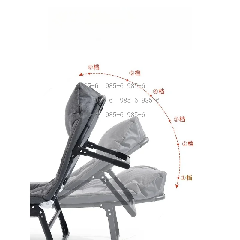 Single Portable Folding Recliner Bed, Multi-functional Comfort Seat for Office Nap, Hospital Escort and Travel Use