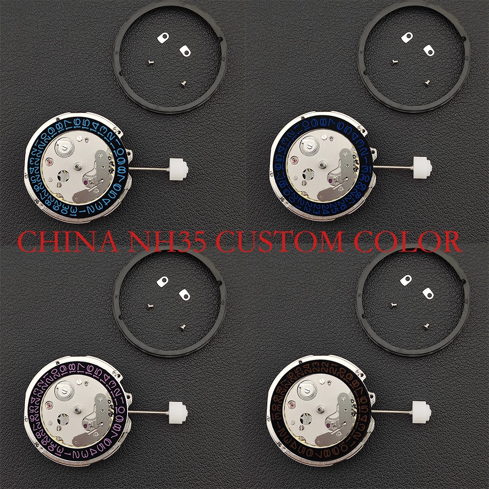 

ЧЕРНЫЙ календарь, китайский механизм NH35, может заменить японский механизм NH35, дата в 3-х часах, высокоточный автоматический механический