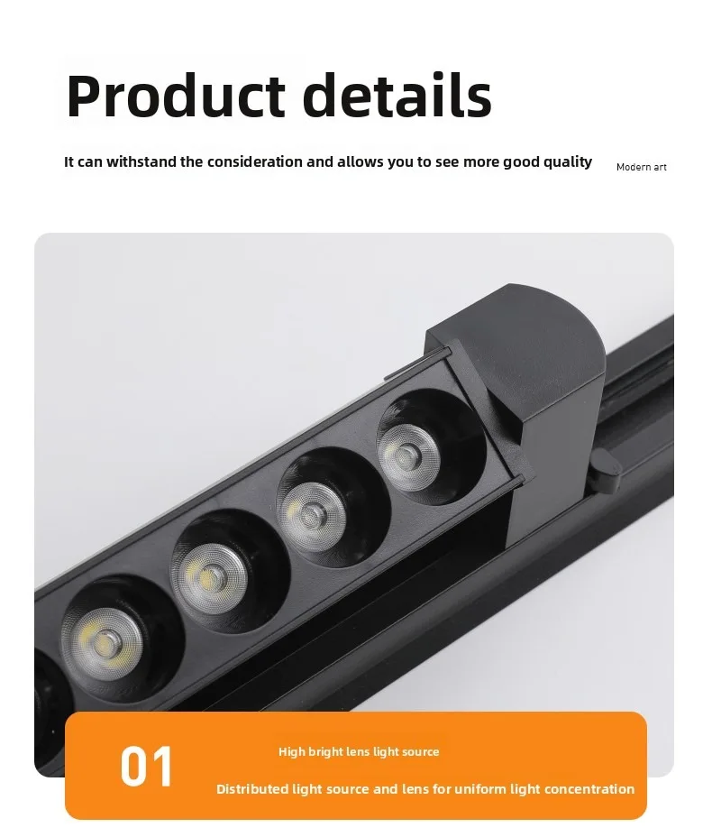 LED Track Lighting System - Adjustable Spotlight & Floodlight for Home Shop Ceiling, High Bright Rail Lamp Decor