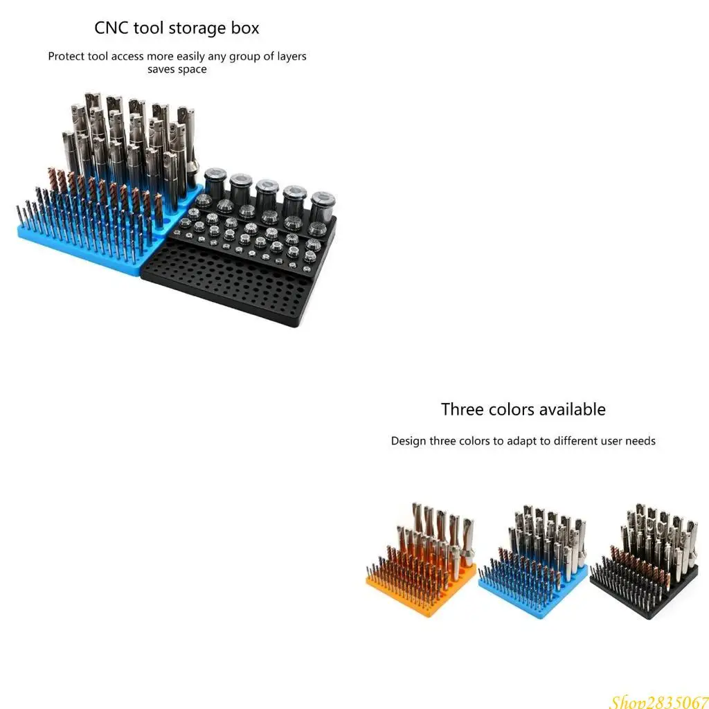 Router Bit Collecting Box Collets Storage Rack Milling Cutter Plastic Storage 831F