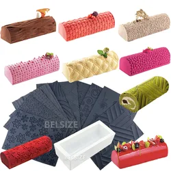 Cake Tools Silicone Swiss Cake Mold Baking Mat Fondant Cake Decorating Tools Buche Dessert Border Decorations Fondant Lace Mat