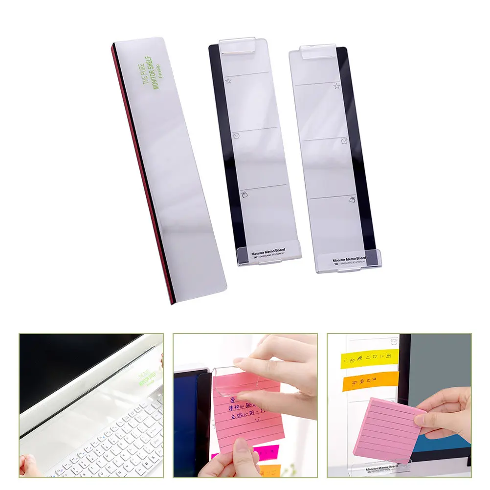 

Мониторная доска для заметок, 1 комплект, доска для сообщений на экране компьютера, изысканное исполнение, простота использования, для офиса.