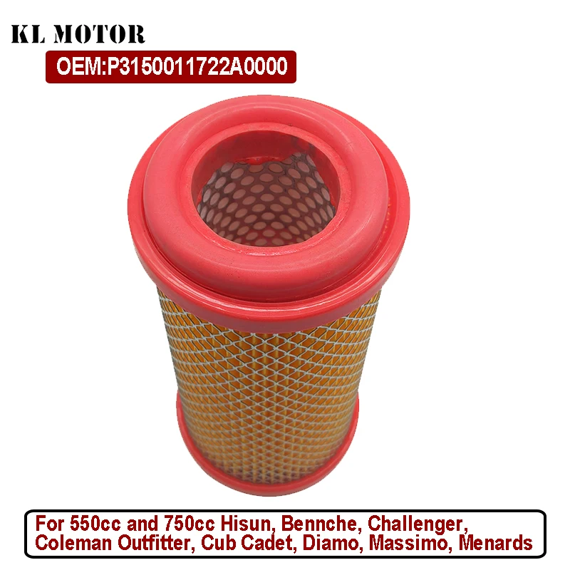 Air Filter Secondary 2 Stage for HISUN SECTOR 550 750 HS750 HS550 OEM P3150011722A0000 ATV UTV Spare Parts