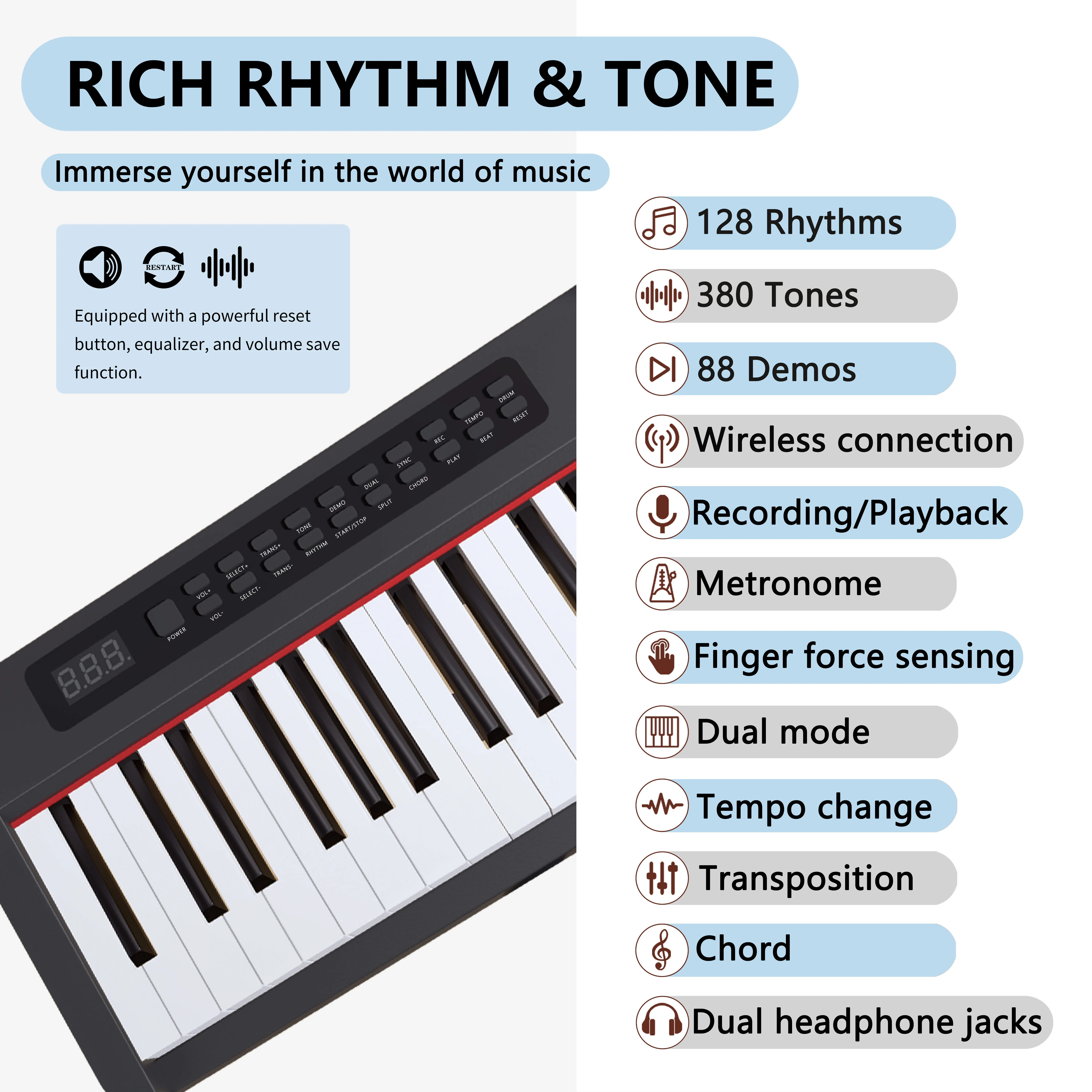 music keyboard digital piano 88 keys piano keyboard piano profesionales