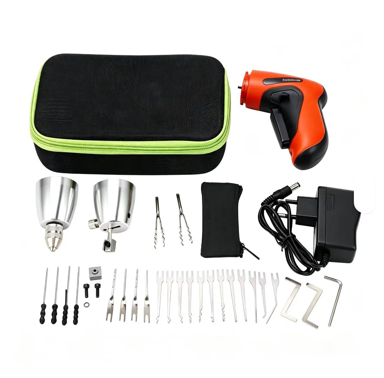 Hot Sales KLOM Locksmith Tools Rechargeable Cordless Electric Electronic Lock Gun Drill Lock Tool Kit Full Sets For Locksmiths 2