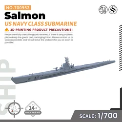 SSMODEL SS700952 1/700 Military Model US Navy Salmon Class Submarine