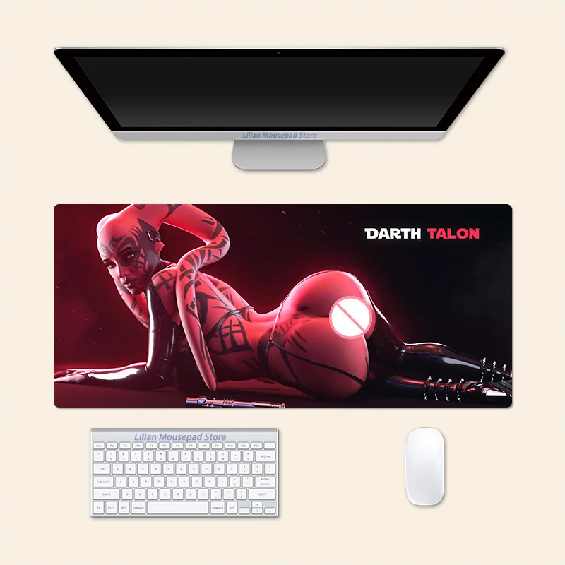 Sexy Darth Talon Anime Large Mouse Pad Office Mousepad Creative Game Desk Mat Gift