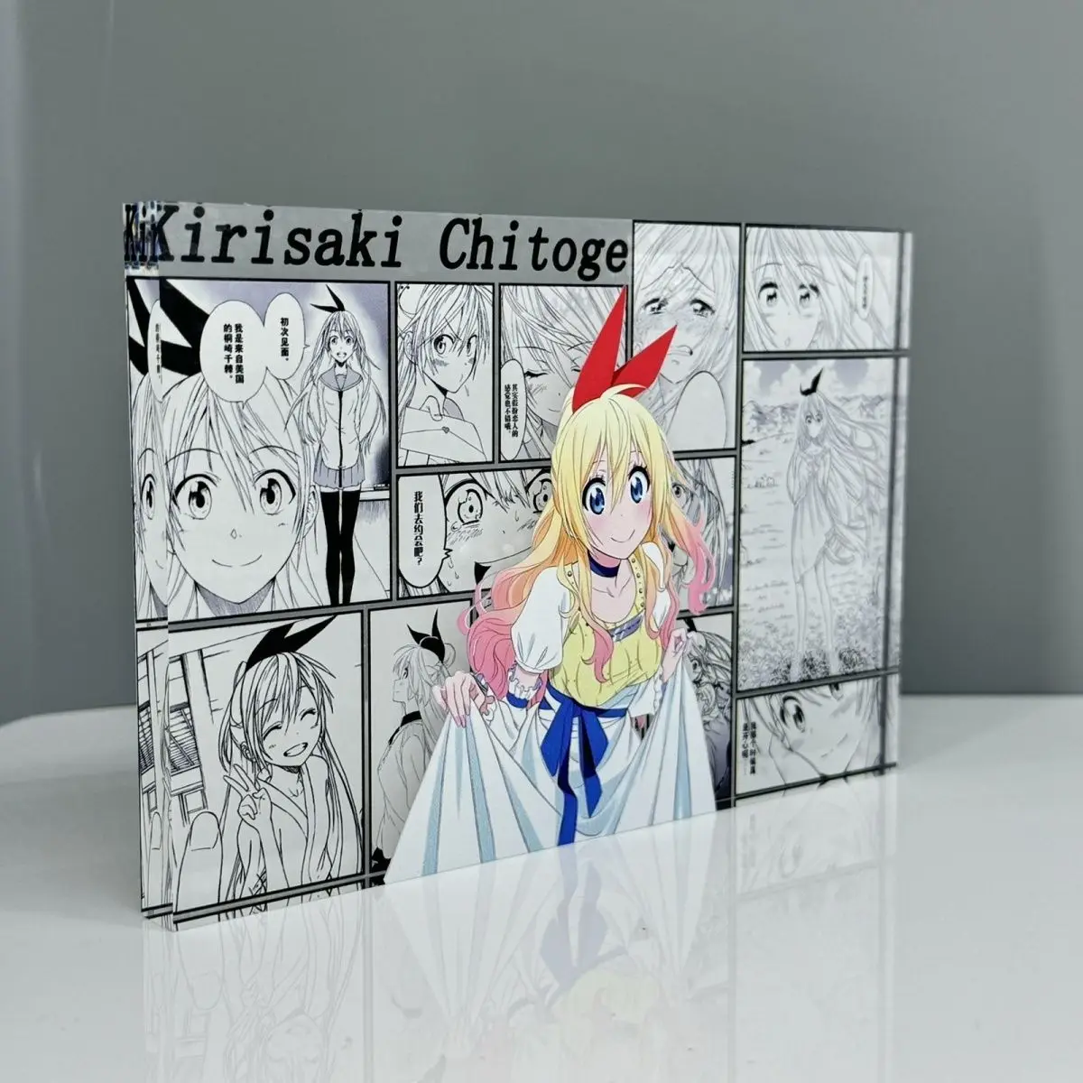 Nisekoi Chitoge Onodera Kosaki Tachibana Marika Acrylic Stand Peripheral  Anime Customized High Transparency Acrylic Bricks