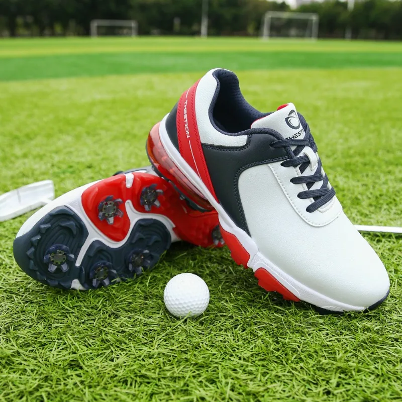 Zapatos de Golf con pinchos para hombre, zapatillas antideslizantes para caminar