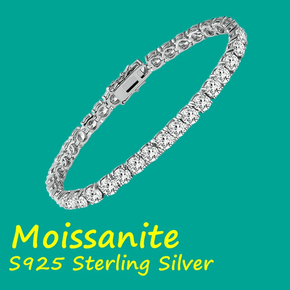 Factory Price S925 Sterling Silver 3/4/5mm D Color VVS1 Mois