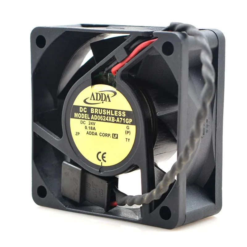 1pcs  AD0624XB-A71GP 6025 60mm 24V 0.18A inverter server cooling fan for ADDA