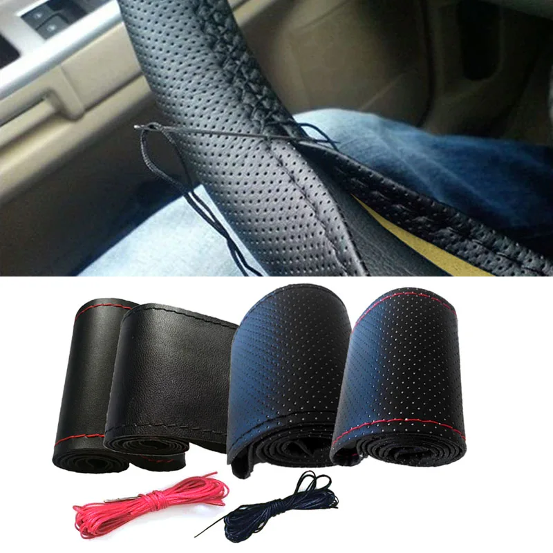 Braid on Steering Wheel Car Steering Wheel Cover for Peugeot Bipper Boxer Expert Partner RCZ Rifter TRAVELLER