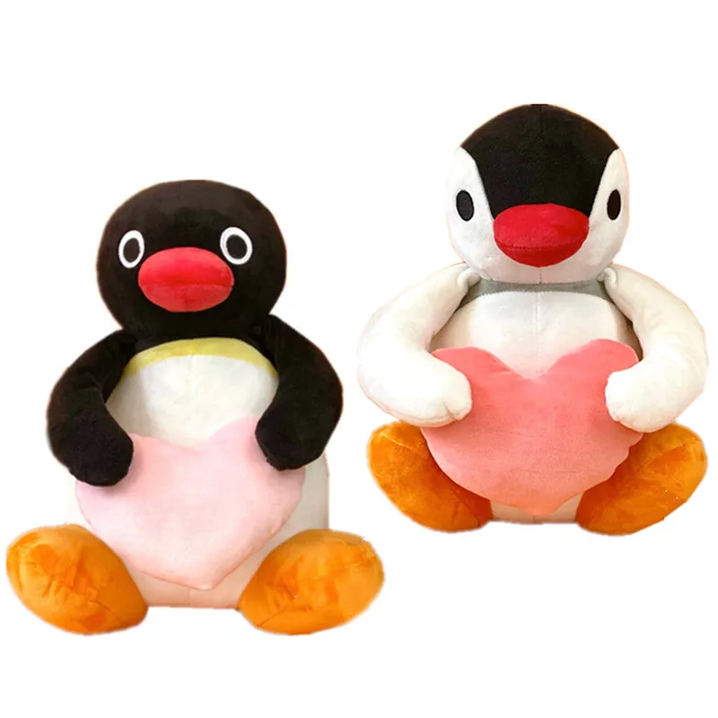 

New Kawaii Cute Pingu Pinga Penguin Valentine's Day Plush For Girls Boys Kids Stuffed Animals Toys Children Gifts 30CM