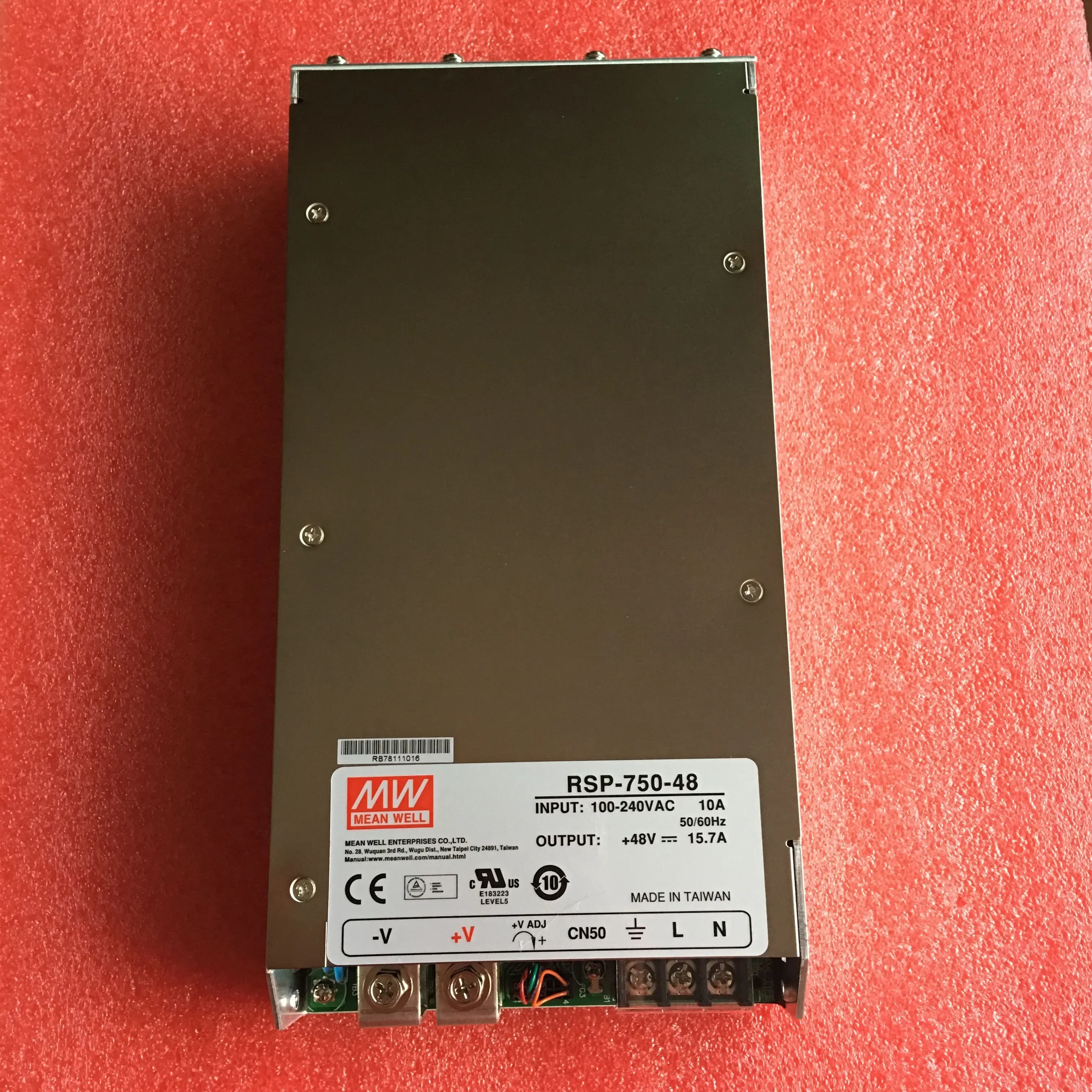 Taiwan Mingwei PFC Ultra-thin Adjustable Voltage Power Supply RSP-750-48 750W 48V15.7A New Original