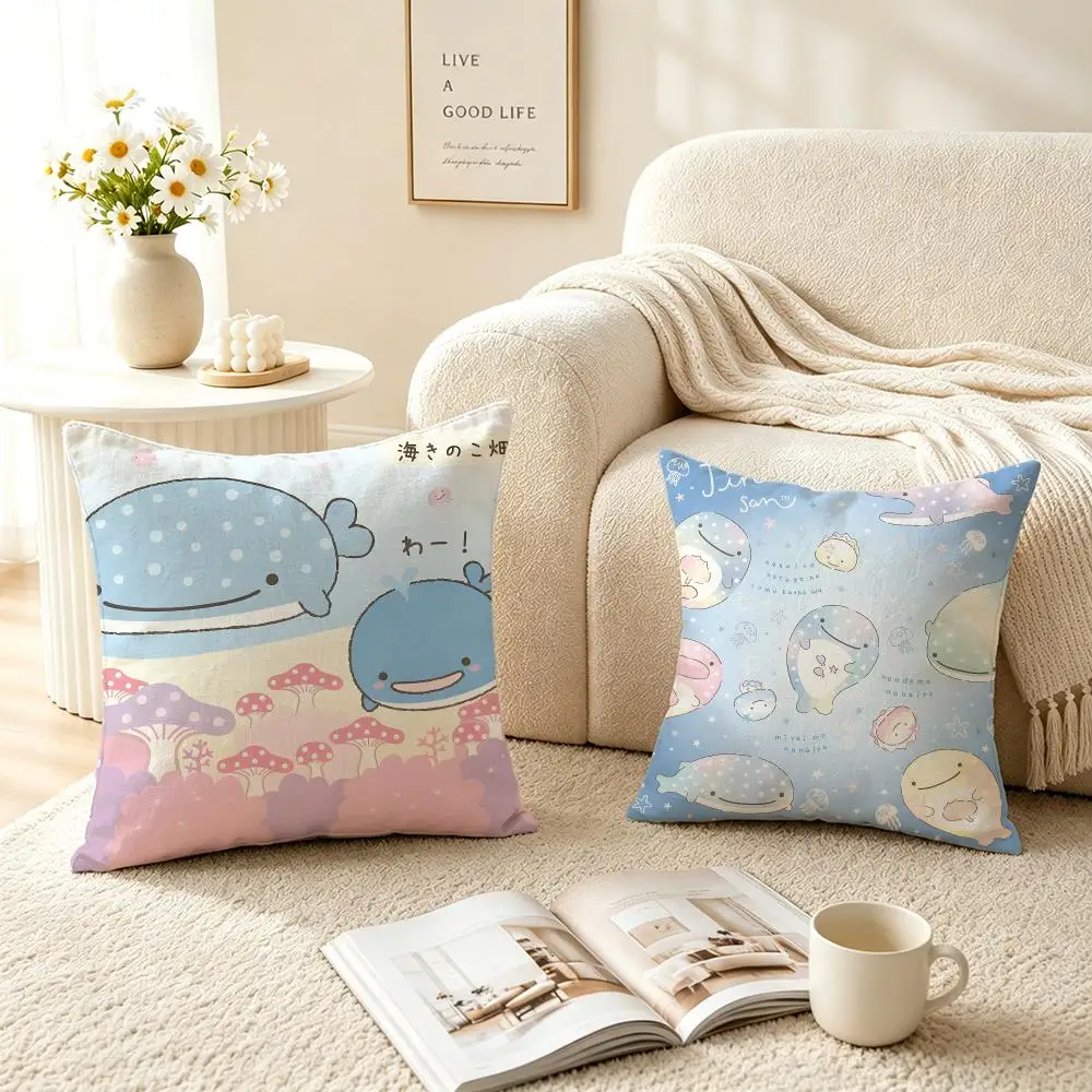 Ip Jinbesan Cushion Cover Pillow Short Plush fresh natural Cushion for Living Room Bedroom Sofa Home Decoration