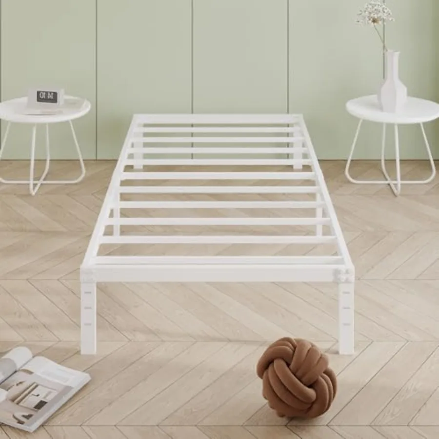 

Каркас кровати из прочного металла, платформенный, не требует пружинного блока, простая сборка, бесшумный.