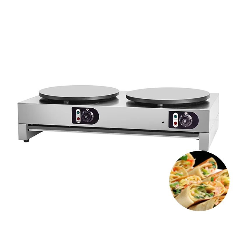 

Электрическая блинница на 2 пластине из нержавеющей стали для ресторанов