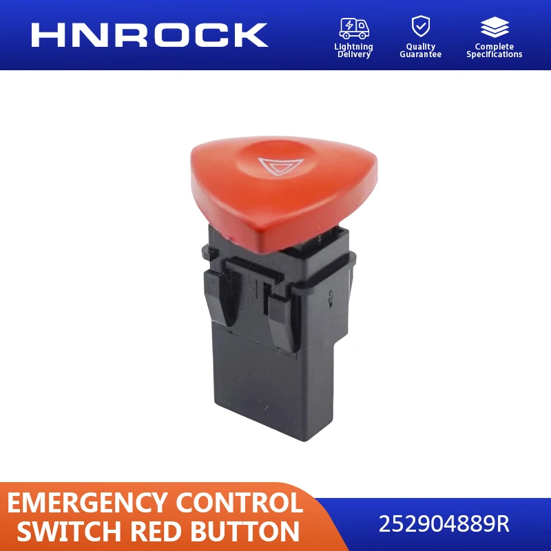 NEW HNROCK 252904889R suitable for Renault car parts - hazard warning light emergency control switch red button