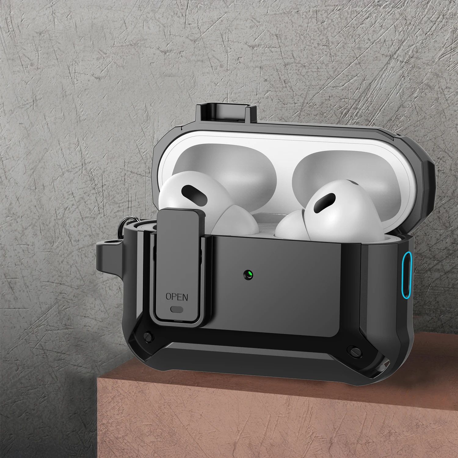 TPU PC Kopfhörer Fall Für AirPods Pro 3 2025 Generation Abdeckung Secure Lock Kopfhörer Coque Für AirPods Pro 3 hülse Funda Mit Haken