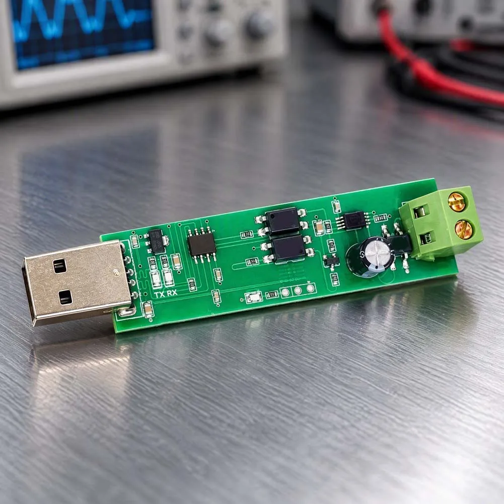 Isolated USB To For MBUS Slave Module High Voltage Protection Communication & Power Output For Macos For Android For Linux