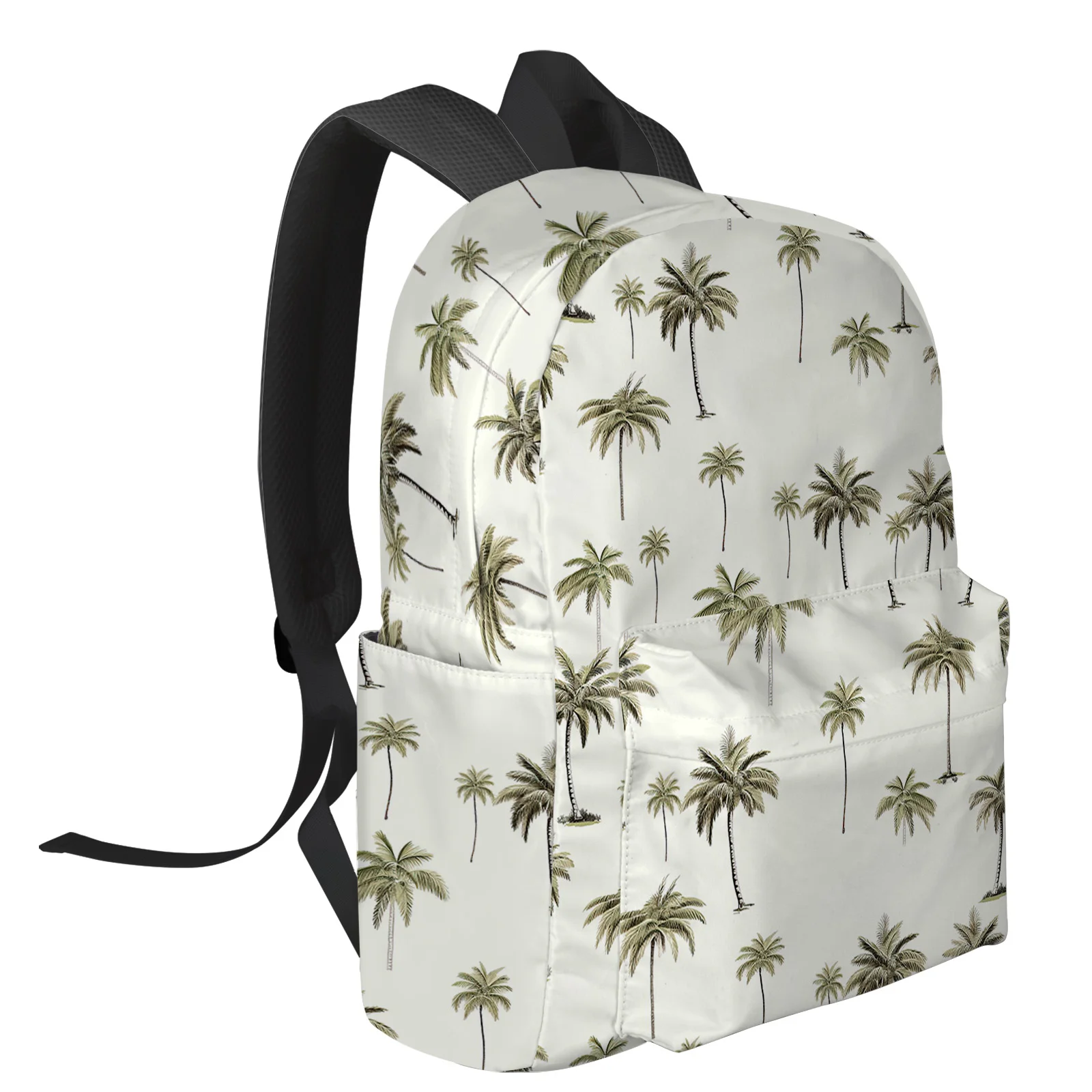 Palm Trees Plant Leaves Student School Bags Laptop Custom Backpack For Men Women Female Travel Mochila